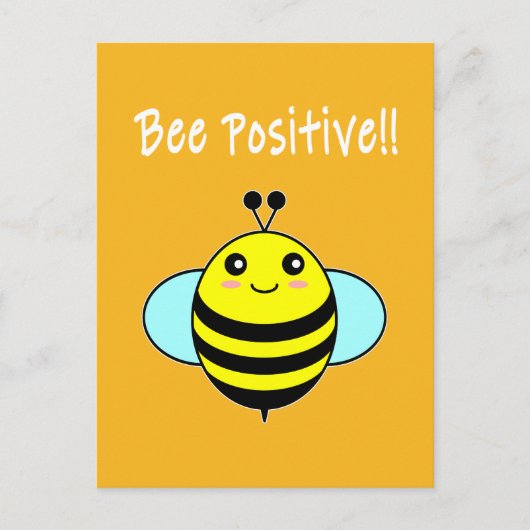 Wees Bij Positief!! Briefkaart (Voorkant)