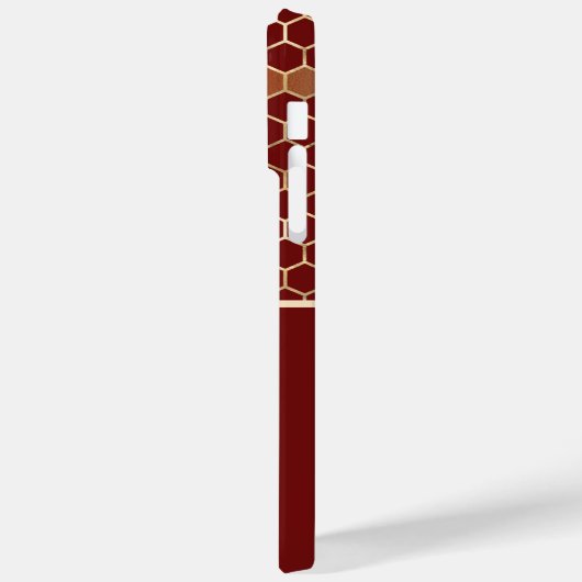 Wees bijen en honingraat op Bourgogne Case-Mate iPhone Case (Achterkant / Links)