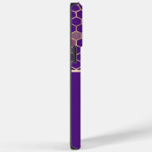 Wees bijen en honingraat op Paars Case-Mate iPhone Case (Achterkant / Rechts)