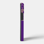 Wees bijen en honingraat op Paars Case-Mate iPhone Case (Achterkant / Rechts)