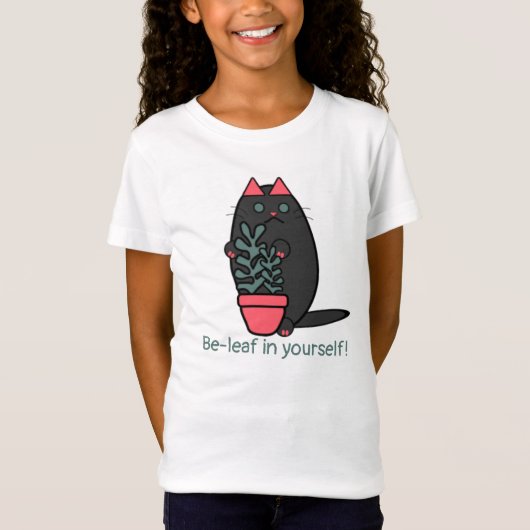 Wees-blad in jezelf t-shirt (Voorkant)