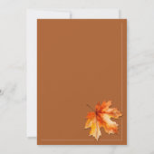 Wees bladverliefdheid herfstbladeren verbrande Ora Save The Date (Achterkant)