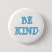 Wees blauw en grijze Button (Voorkant)
