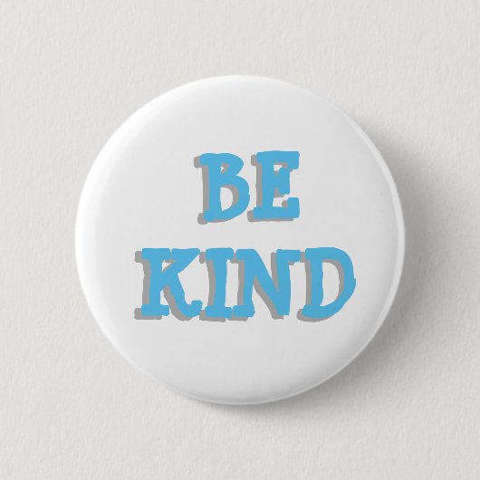 Wees blauw en grijze Button (Voorkant)