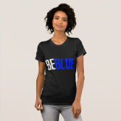 Wees blauw t-shirt (Voorkant volledig)