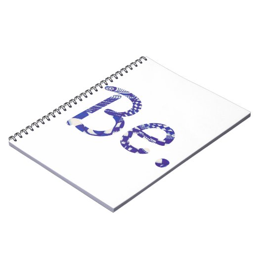 Wees. Blauwe witte Notitieboeken van Word voor Abs (Linkerzijde)