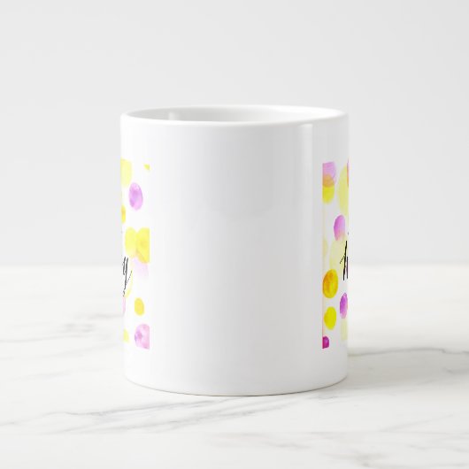 Wees blij 2 grote koffiekop (Voorkant)