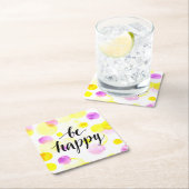 Wees blij 2 kartonnen onderzetters (Insitu)