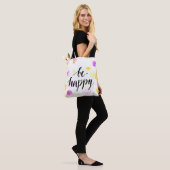 Wees blij 2 tote bag (Op model)