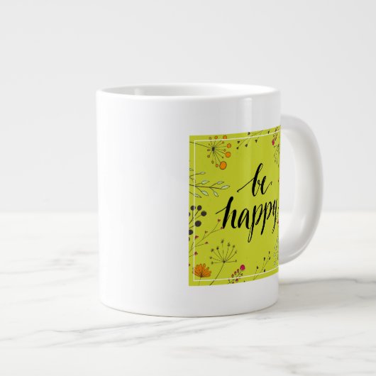 Wees blij 5 grote koffiekop (Voorkant rechts)