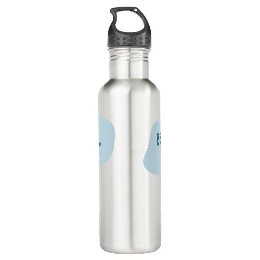 Wees blij als een walvis Schattigee walvis Waterfles (Achterkant)