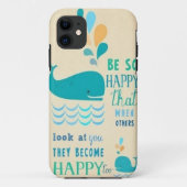 Wees blij als iPhone 5 hoesje walvis! (Achterkant)