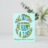 Wees blij als Loser Feestdagenkaart (Staand voorkant)