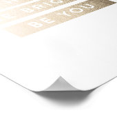 Wees blij als u Folie maakt Poster (Hoek)