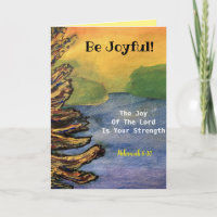 Wees blij! Bijbel citaat Nehemiah Joy