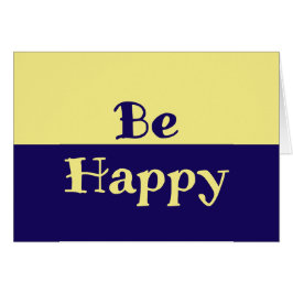 Wees blij Blank Kaarten (Butter Yellow & Navy Blue