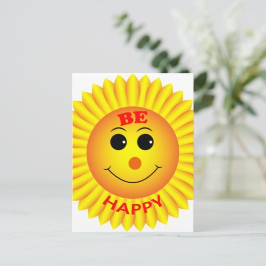 Wees blij briefkaart (Staand voorkant)