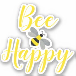 Wees blij Bumble Bee | Custom Cut Vinyl Sticker