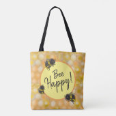 Wees blij! Bumblebijen Tote Bag (Achterkant)