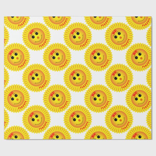 Wees blij cadeaupapier (Vlak)