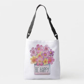 Wees blij crossbody tas (Achterkant)