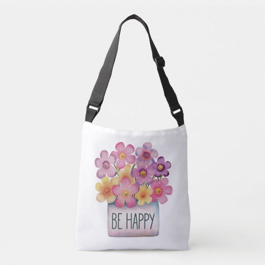 Wees blij crossbody tas (Voorkant)