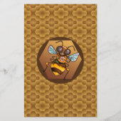 Wees blij! Cute Honey Bee Briefpapier (Achterkant)