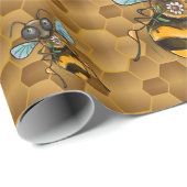 Wees blij! Cute Honey Bee Cadeaupapier (Rol Hoek)