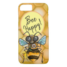 Wees blij! Cute Honey Bee iPhone 8/7 Hoesje