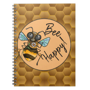 Wees blij! Cute Honey Bee Notitieboek