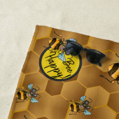 Wees blij! Cute Honey Bee Strandlaken (In situ)