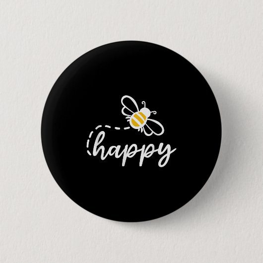 Wees blij dat je aardig bent - wees blij, Inspirer Ronde Button 5,7 Cm (Voorkant)