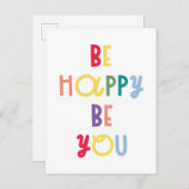 Wees blij dat je bent briefkaart (Voorkant / Achterkant)