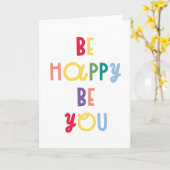 Wees blij dat je bent kaart (Gele Bloem)