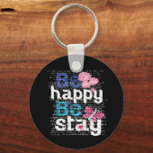 wees blij dat je blijft sleutelhanger (Voorkant)