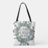 Wees blij dat je helder bent. tote bag (Achterkant)