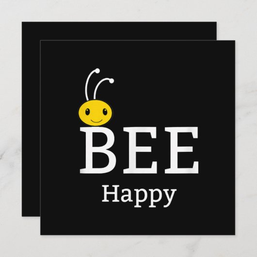 Wees blij dat je jezelf bent | Funny Bee Lover Gif Feestdagenkaart (Voorkant / Achterkant)