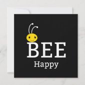 Wees blij dat je jezelf bent | Funny Bee Lover Gif Feestdagenkaart (Voorkant)
