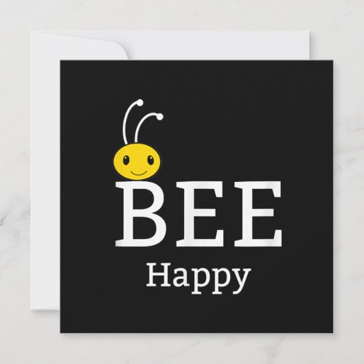Wees blij dat je jezelf bent | Funny Bee Lover Gif Feestdagenkaart (Voorkant)