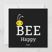 Wees blij dat je jezelf bent | Funny Bee Lover Gif Feestdagenkaart (Achterkant)