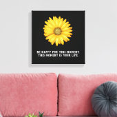 Wees blij Dit moment - Canvas Art Print (Insitu (Woonkamer))