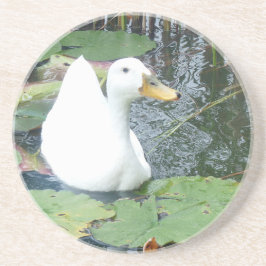 Wees blij Duck Zandsteen Onderzetter