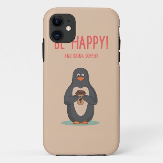 Wees blij en Drink koffie Case-Mate iPhone Case (Achterkant)