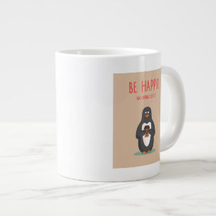 Wees blij en Drink koffie Grote Koffiekop