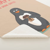 Wees blij en Drink koffie Sherpa Deken (3/4)