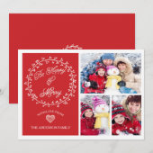 Wees blij en vrolijk Kerstkaart (Voorkant / Achterkant)