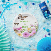 Wees blij & geniet papieren bordje (Feest)