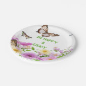 Wees blij & geniet papieren bordje (Gekanteld)