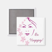 Wees blij Gepersonaliseerd magneet (Voorkant / Achterkant)