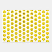 Wees blij Grinning Face Grappig Elke achtergrondkl Inpakpapier Vel (Voorkant 2)